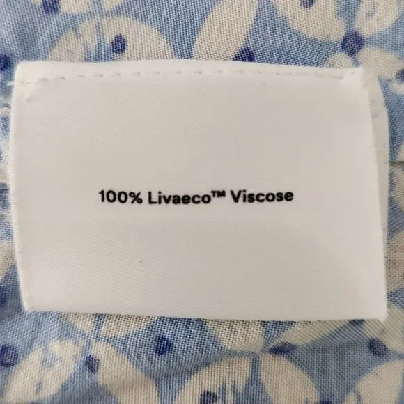 Summersalt Easy Breezy Eco Voile Tunic Dress Cover-Up in Summer Mosaic, Size XL - Picture 7 of 9